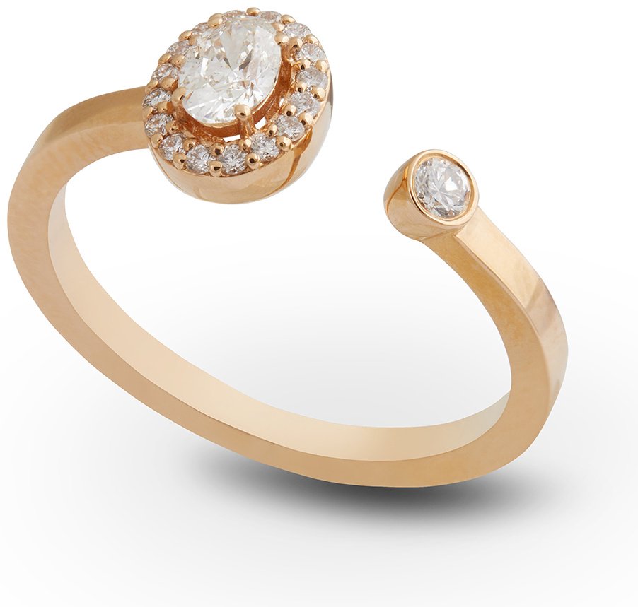 Кольцо RF Jewels ANERI1218BWXX.R размер регулируемый вес 2.95 г золото, бриллиант купить,927500