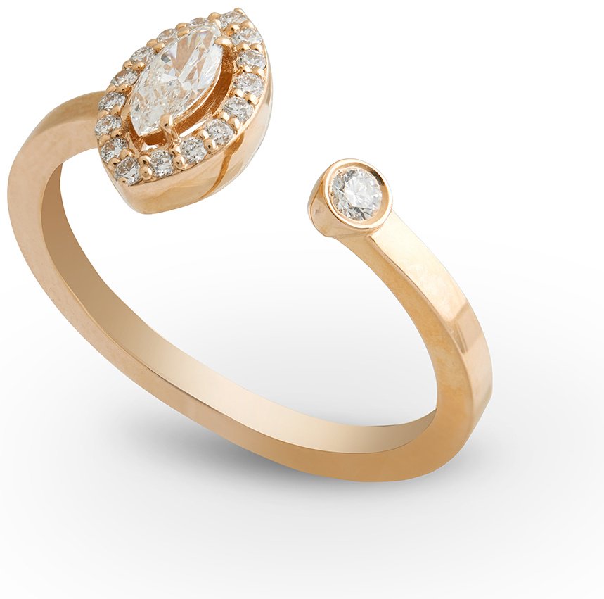 Кольцо RF Jewels ANERI1219BWXX.R размер регулируемый вес 3.04 г золото, бриллиант купить,NaN