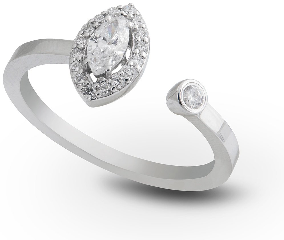 Кольцо RF Jewels ANERI1219BWXX.W размер регулируемый вес 2.9 г золото, бриллиант купить,NaN