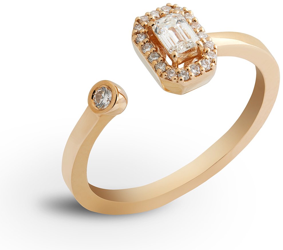 Кольцо RF Jewels ANERI1220BWXX.R размер регулируемый вес 2.95 г золото, бриллиант купить,927500