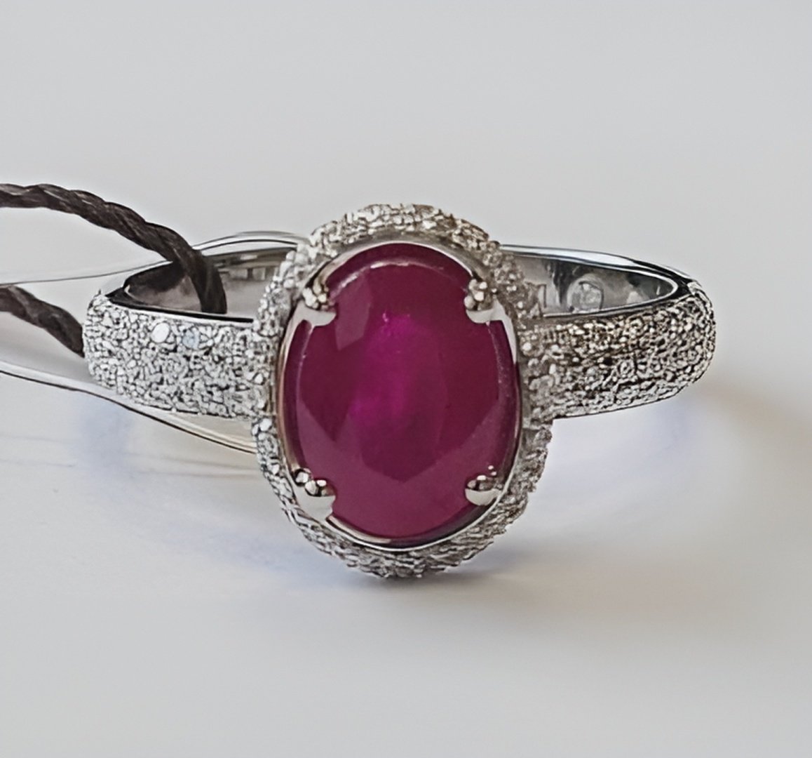 Кольцо Damiani 81092753 размер 16 вес 4.54 г золото, бриллиант, рубин купить,5082000