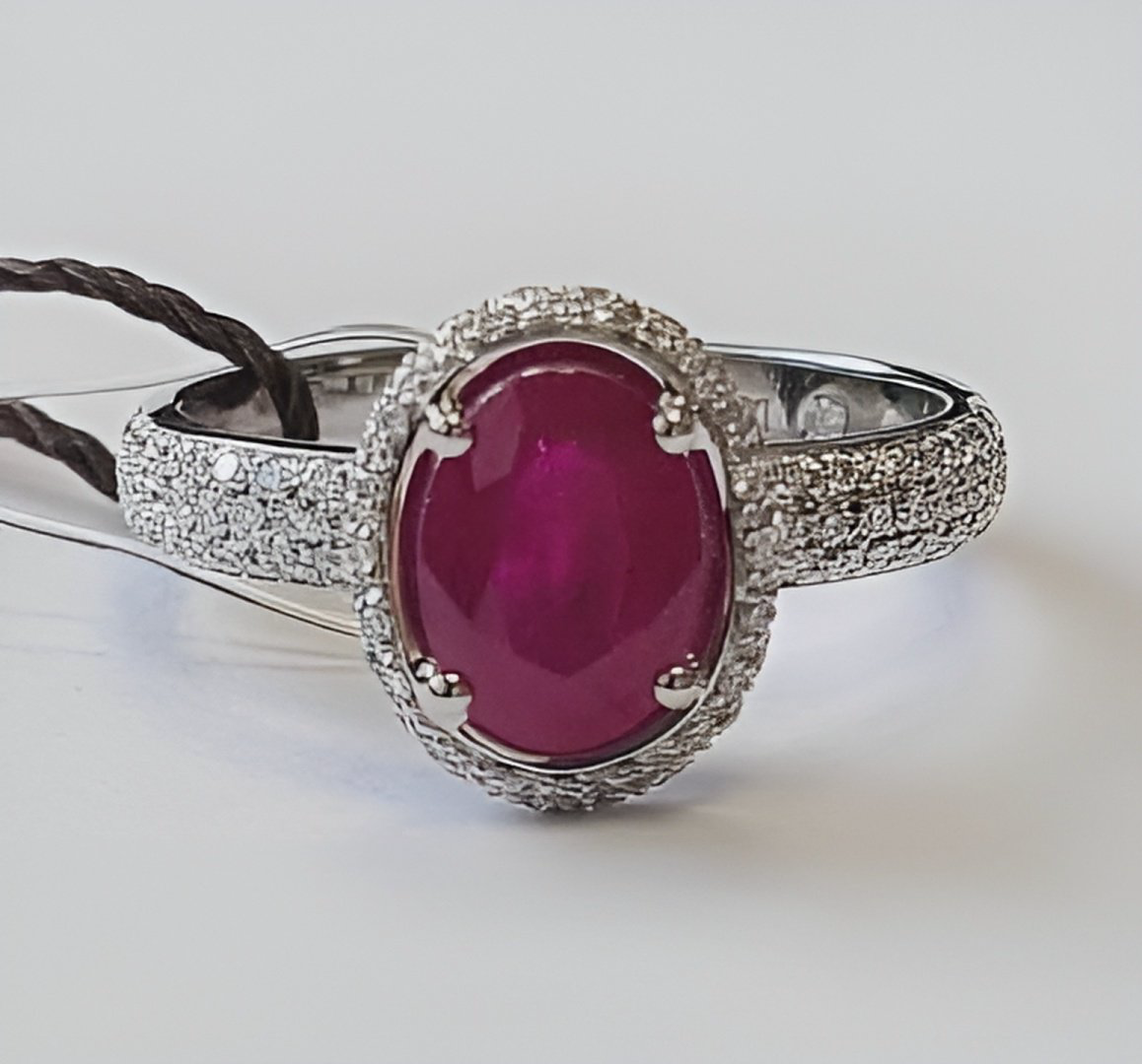 Кольцо Damiani 81092753 размер 16 вес 4.54 г золото, бриллиант, рубин купить,5082000
