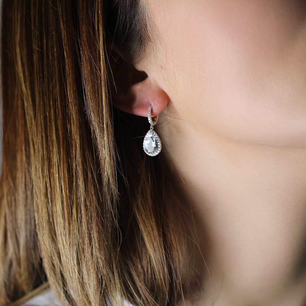 Серьги Crivelli 372-3573-MOD вес 5.1 г золото, бриллиант, аквамарин - ForteMarket Серьги Crivelli 372-3573-MOD вес 5.1 г золото, бриллиант, аквамарин купить,0