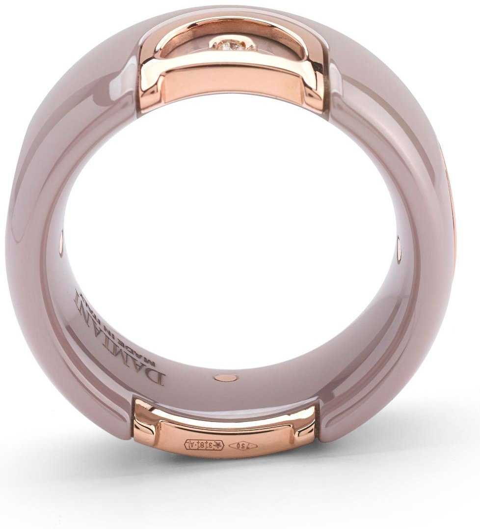 Кольцо Damiani 20082226 размер 18 вес 2.4 г золото, бриллиант, керамика купить,NaN