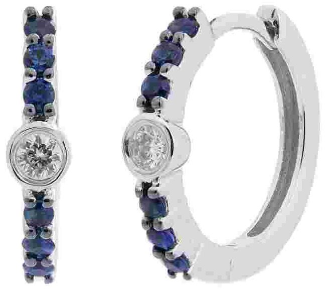 Серьги Constella BB75720EBS4WP вес 0.61 г золото, бриллиант, сапфир купить,NaN