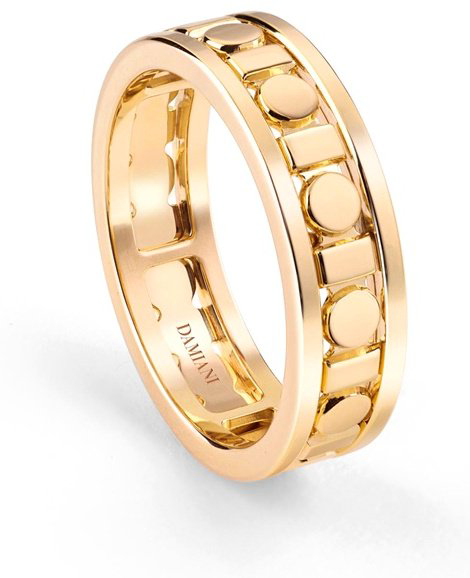 Кольцо Damiani 20093495 размер 19.5 вес 6.1 г золото, без вставок купить,1300000