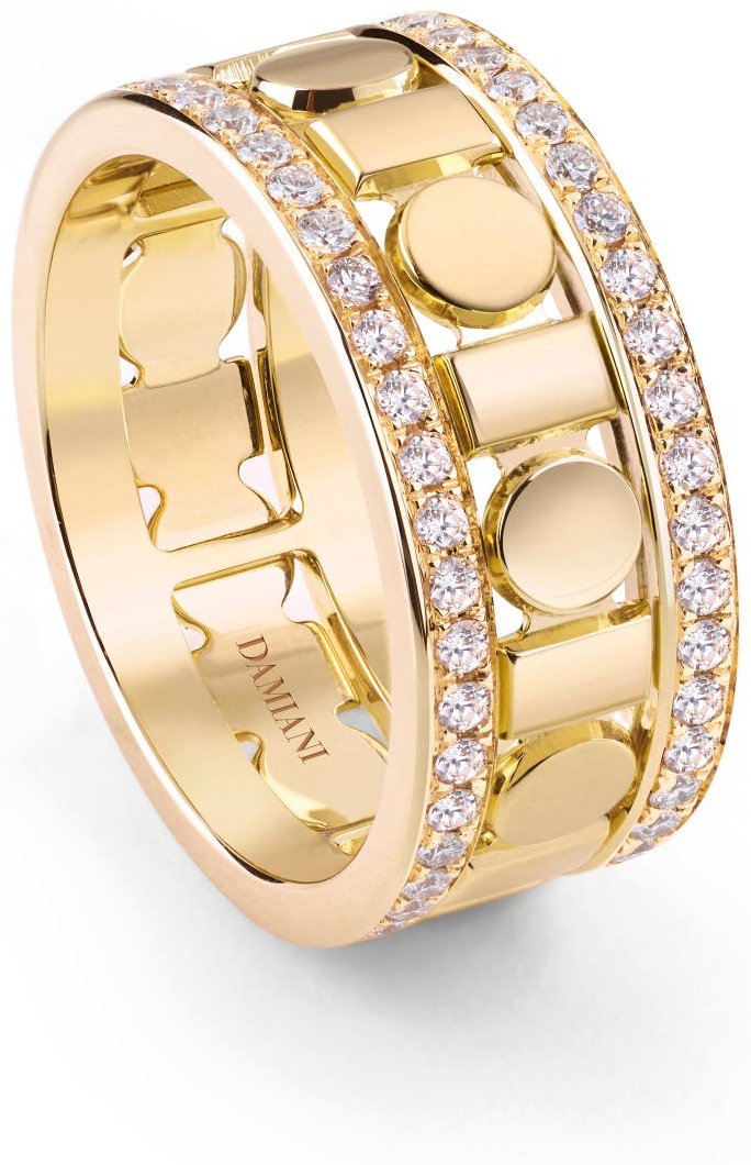 Кольцо Damiani 20100292 размер 17.2 вес 8.6 г золото, бриллиант купить,NaN