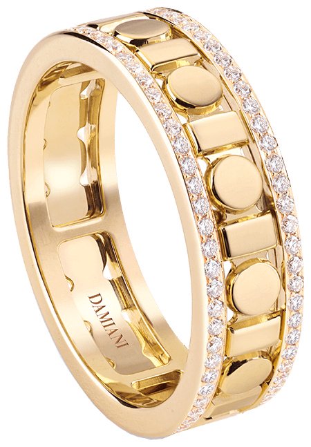 Кольцо Damiani 20093847 размер 17.4 вес 5.3 г золото, бриллиант купить,0