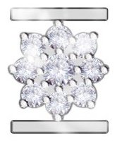 Подвеска RF Jewels ERI1- ISLAMIC STAR вес 0.19 г золото, бриллиант