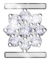 Подвеска RF Jewels ERI1- ISLAMIC STAR вес 0.19 г золото, бриллиант купить,NaN