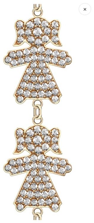 Браслет Geoma Jewelry 1975 G длина 17 см, вес 4.22 г золото, плетение якорное купить,NaN