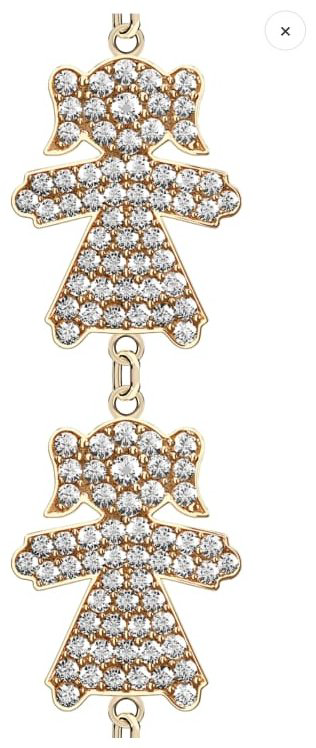 Браслет Geoma Jewelry 1975 G длина 17 см, вес 4.22 г золото, плетение якорное купить,NaN