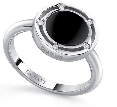Кольцо Crivelli D.Side Promo Price 12167 размер 17 вес 4.75 г золото, бриллиант, оникс купить,NaN