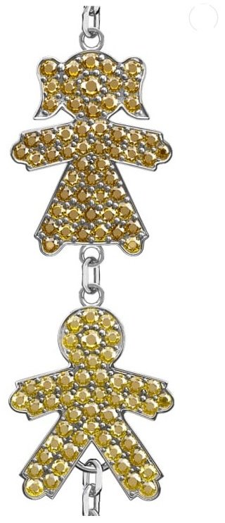 Браслет Geoma Jewelry 1966 G длина 17 см, вес 3.88 г золото, плетение якорное купить,NaN