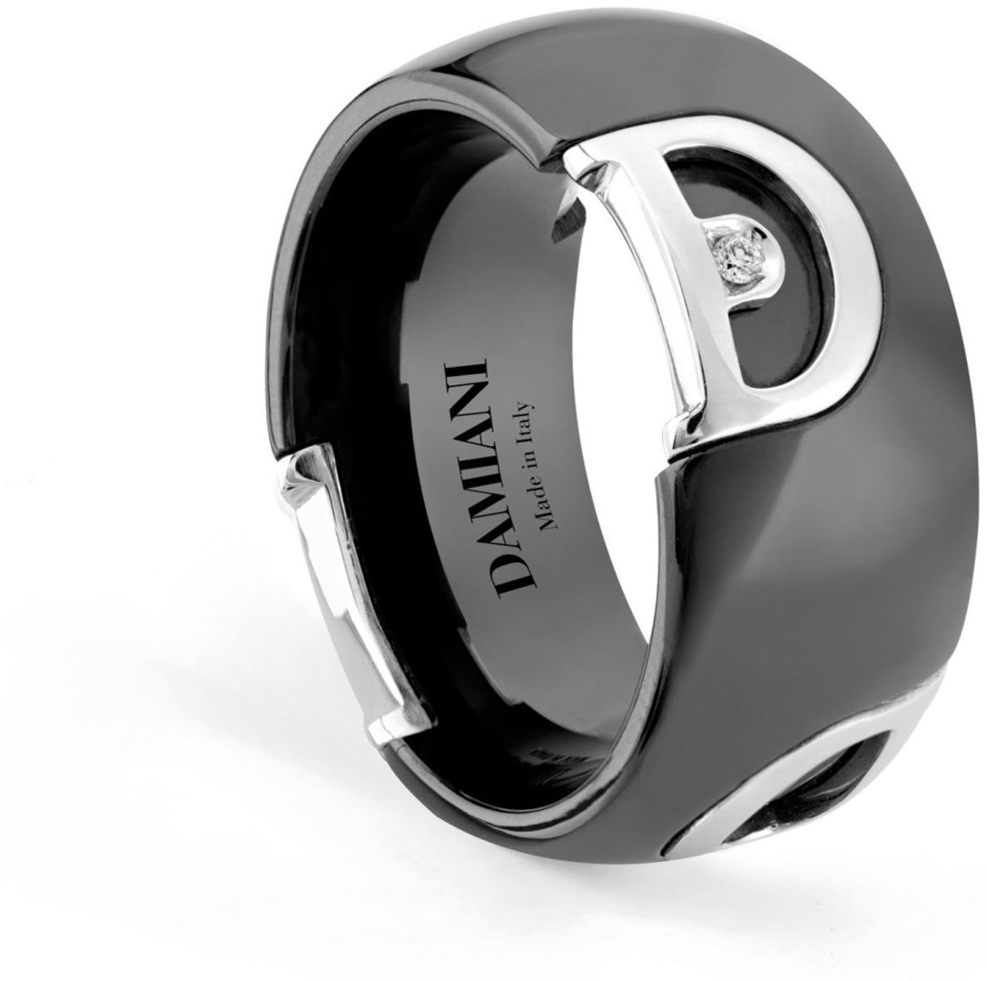 Кольцо Damiani 14440 размер 17 вес 2.4 г золото, бриллиант, керамика купить,NaN