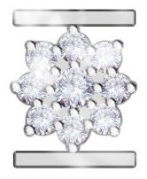 Подвеска RF Jewels ERI1-FLOWER вес 0.19 г золото, бриллиант купить,68900