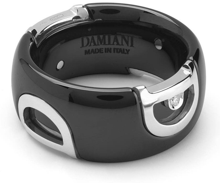 Кольцо Damiani 14440 размер 17 вес 2.4 г золото, бриллиант, керамика купить,NaN