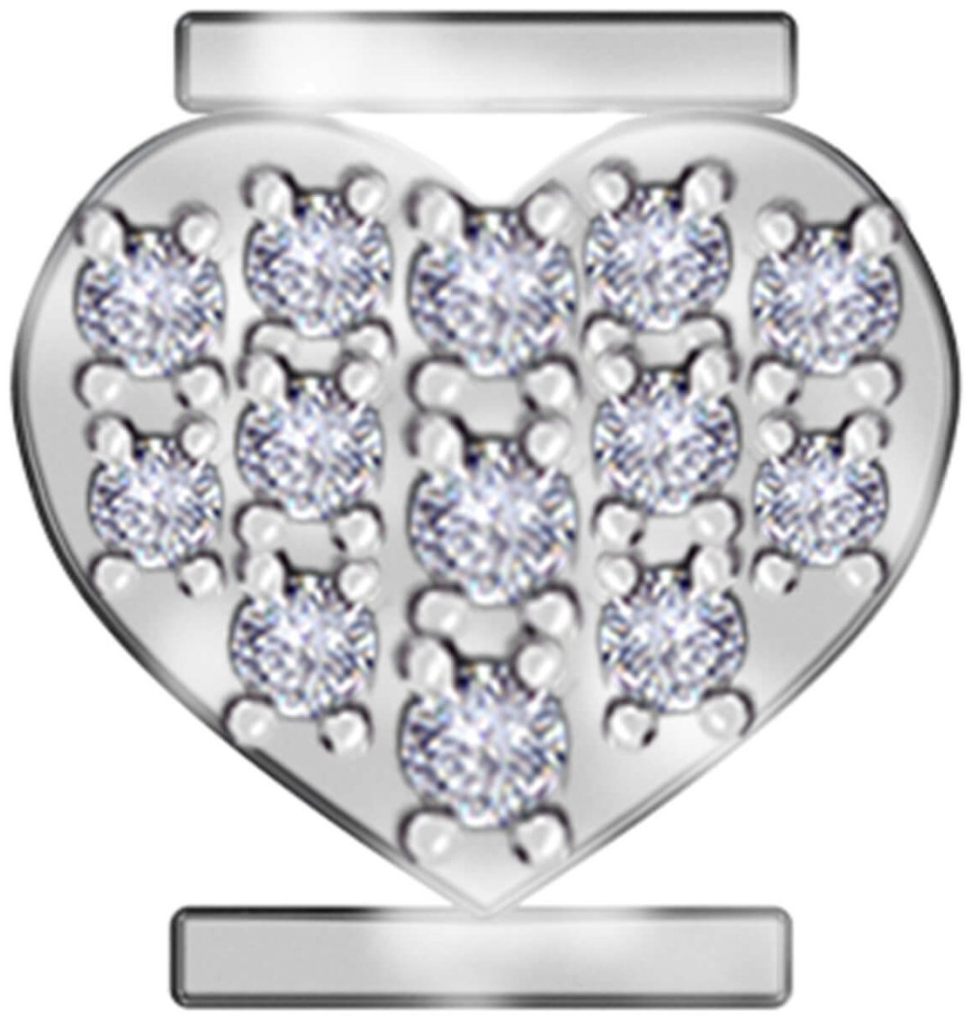 Подвеска RF Jewels ERI1-HEART вес 0.24 г золото, бриллиант
