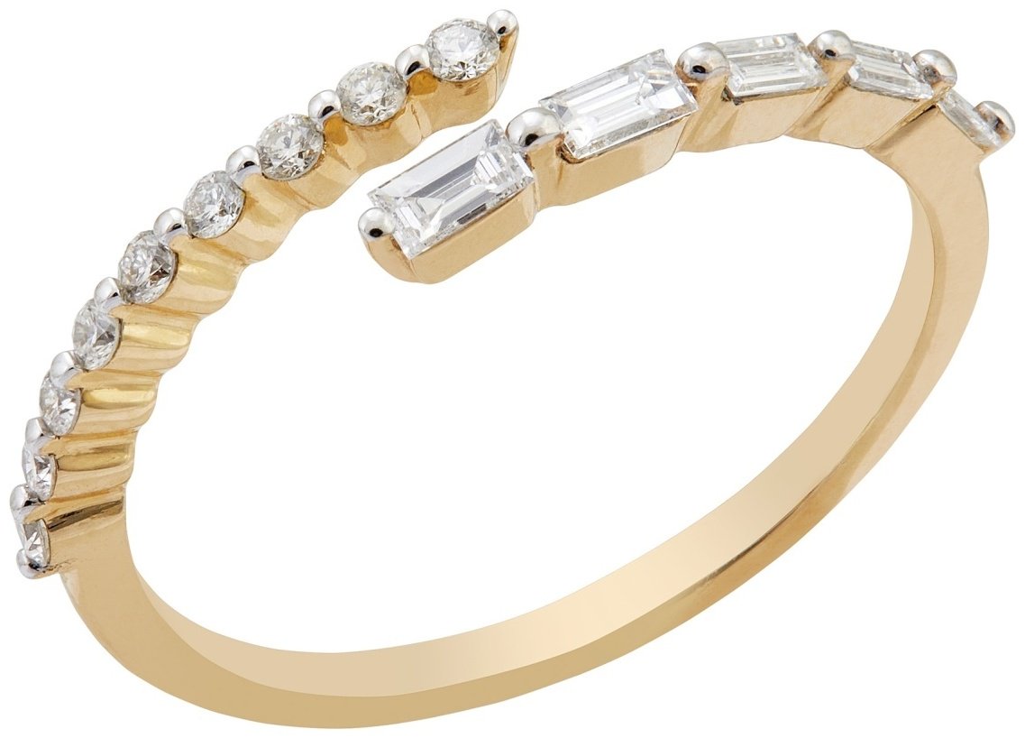 Кольцо Constella DI45454RWD4YP размер 16 вес 1.26 г золото, бриллиант