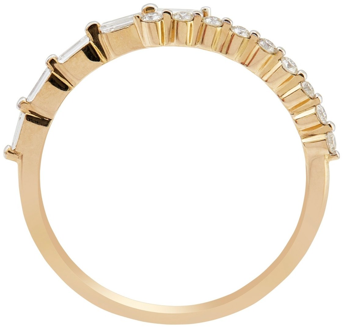 Кольцо Constella DI45454RWD4YP размер 16 вес 1.26 г золото, бриллиант