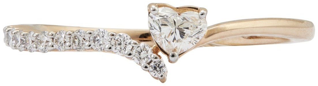 Кольцо Constella DI45606RWD4RP размер 16 вес 1.41 г золото, бриллиант