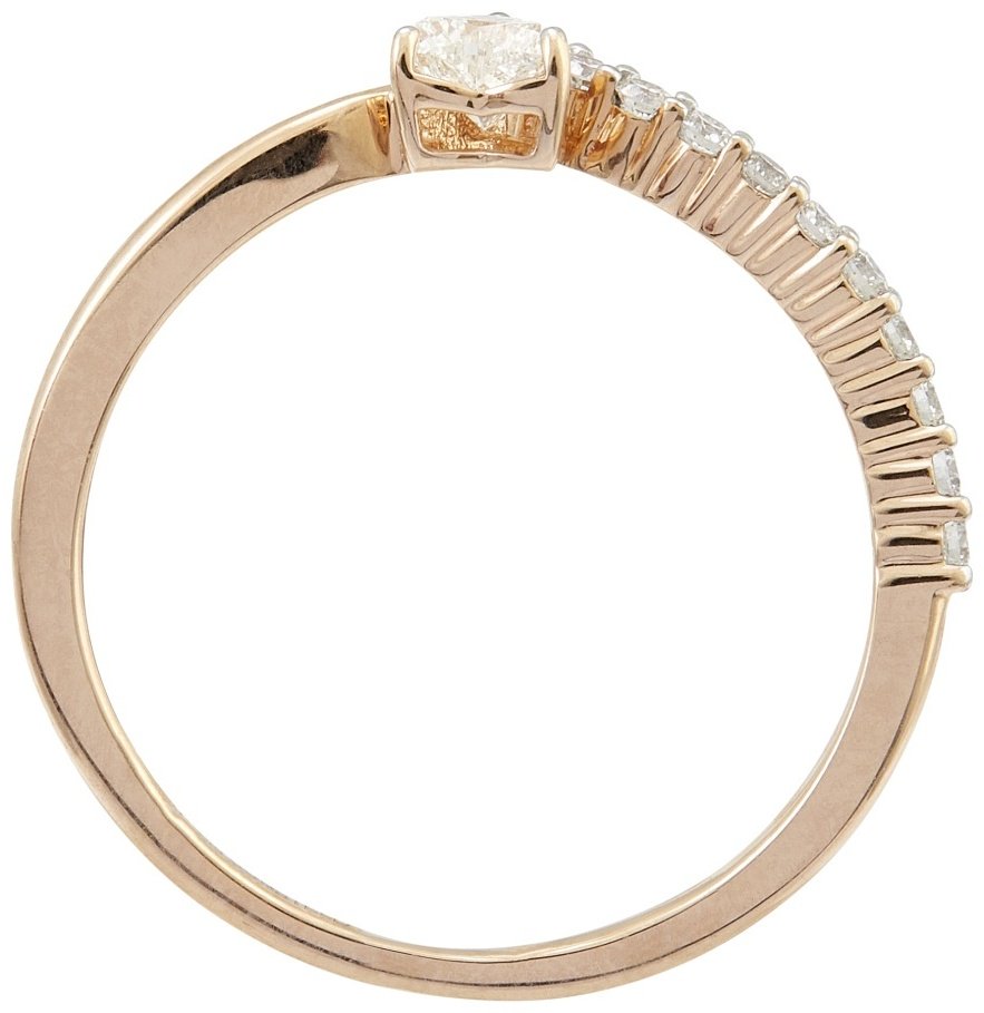 Кольцо Constella DI45606RWD4RP размер 16 вес 1.41 г золото, бриллиант