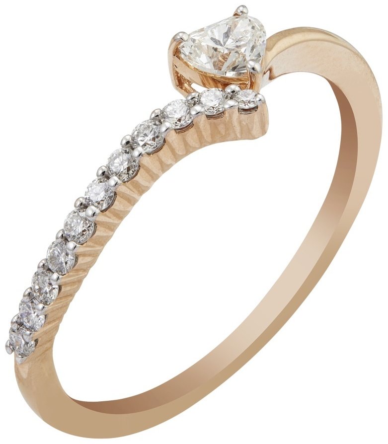 Кольцо Constella DI45606RWD4RP размер 16 вес 1.41 г золото, бриллиант