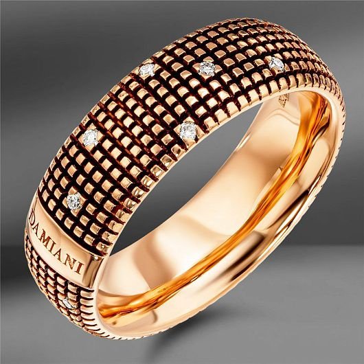 Кольцо Damiani 2052 Geoma размер 18 вес 8.4 г золото, бриллиант купить,NaN
