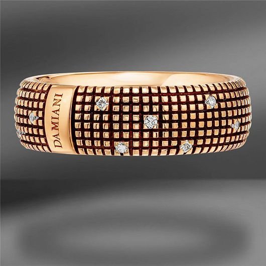 Кольцо Damiani 2052 Geoma размер 18 вес 8.4 г золото, бриллиант купить,NaN
