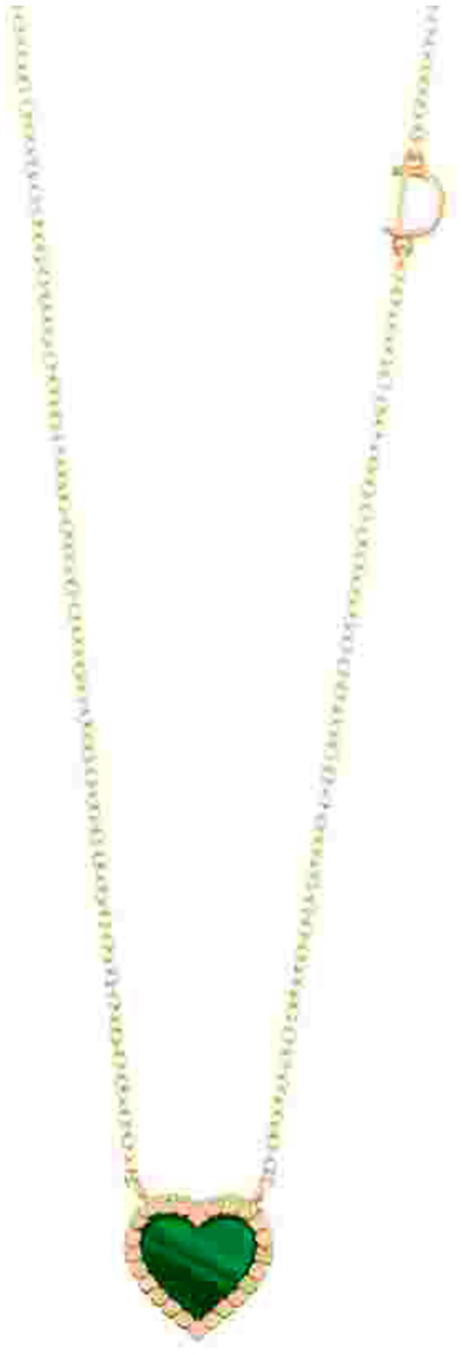 Колье Damiani 20108932 длина 45 см вес 3.55 г золото, бриллиант, малахит купить,1065000