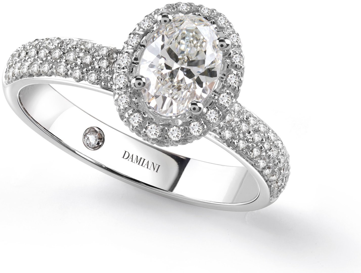 Кольцо Damiani 81100463 размер 16.8 вес 4.8 г золото, бриллиант купить,NaN