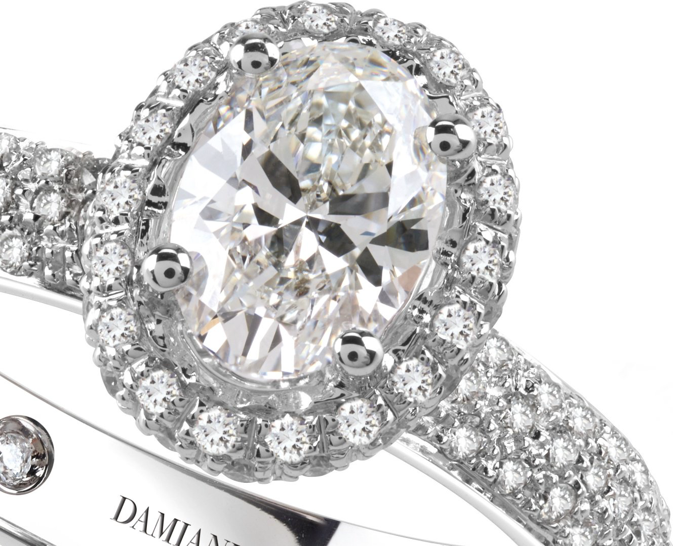 Кольцо Damiani 81100463 размер 16.8 вес 4.8 г золото, бриллиант купить,NaN