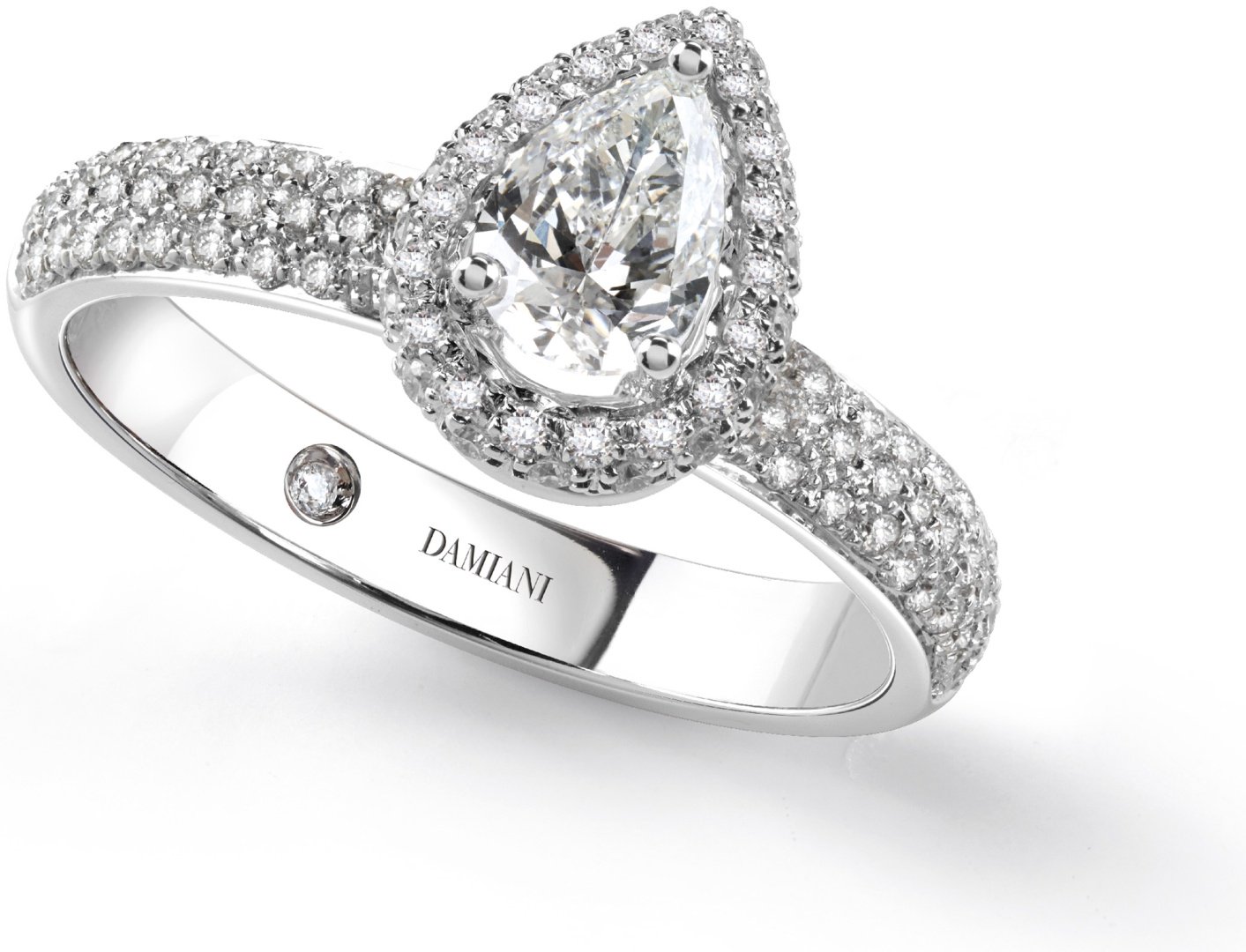 Кольцо Damiani 20046779 размер 17.2 вес 4.98 г золото, бриллиант купить,NaN