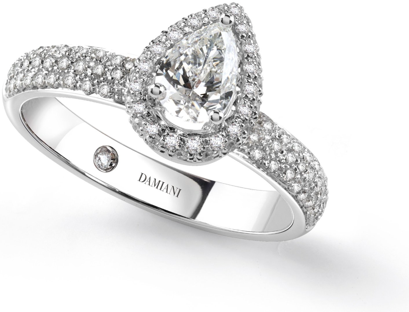 Кольцо Damiani 20046779 размер 17.2 вес 4.98 г золото, бриллиант купить,NaN