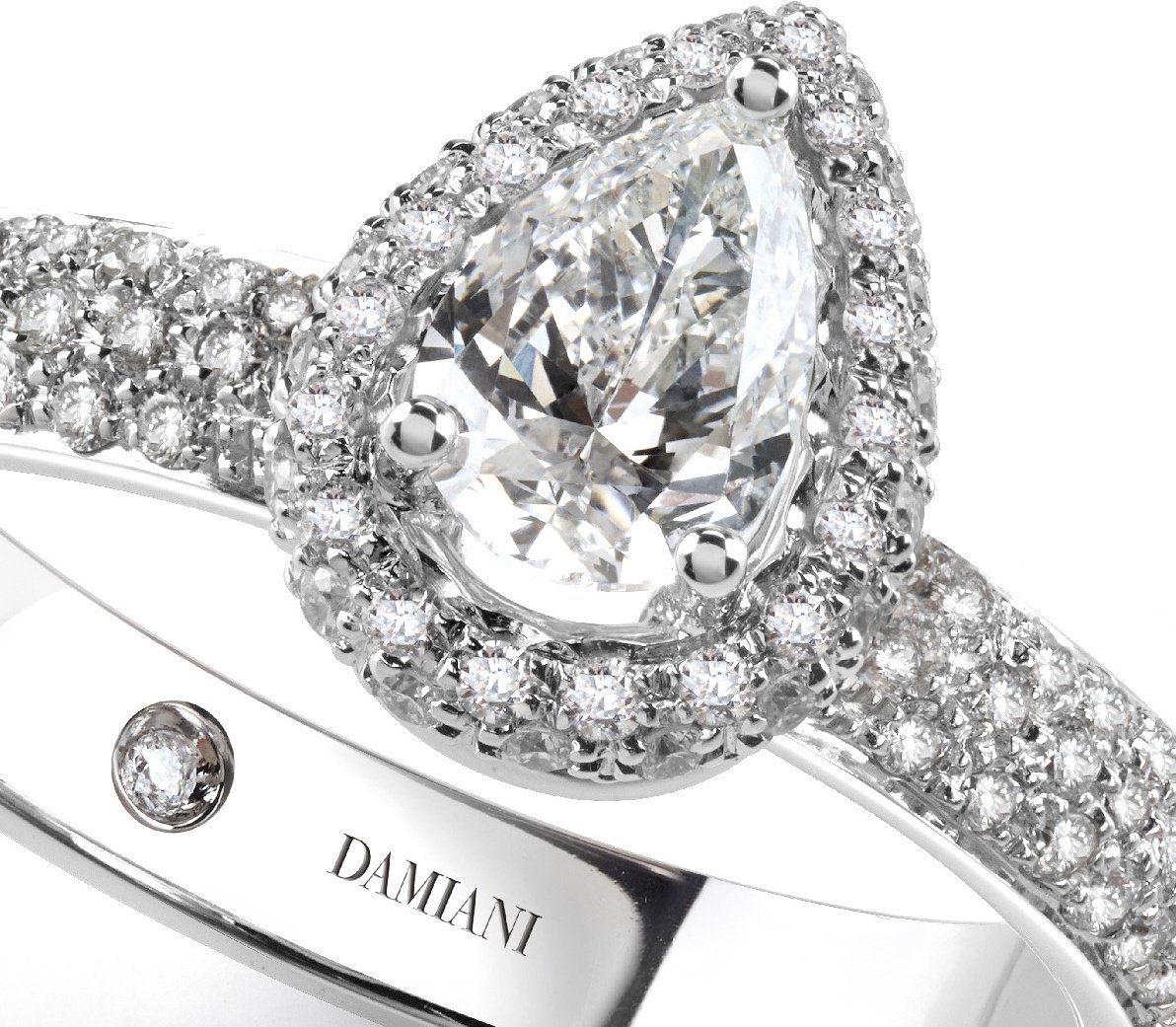 Кольцо Damiani 20046779 размер 17.2 вес 4.98 г золото, бриллиант купить,NaN