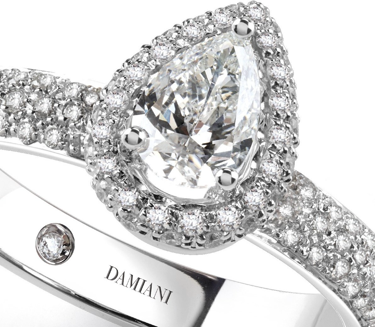 Кольцо Damiani 20046779 размер 17.2 вес 4.98 г золото, бриллиант купить,NaN