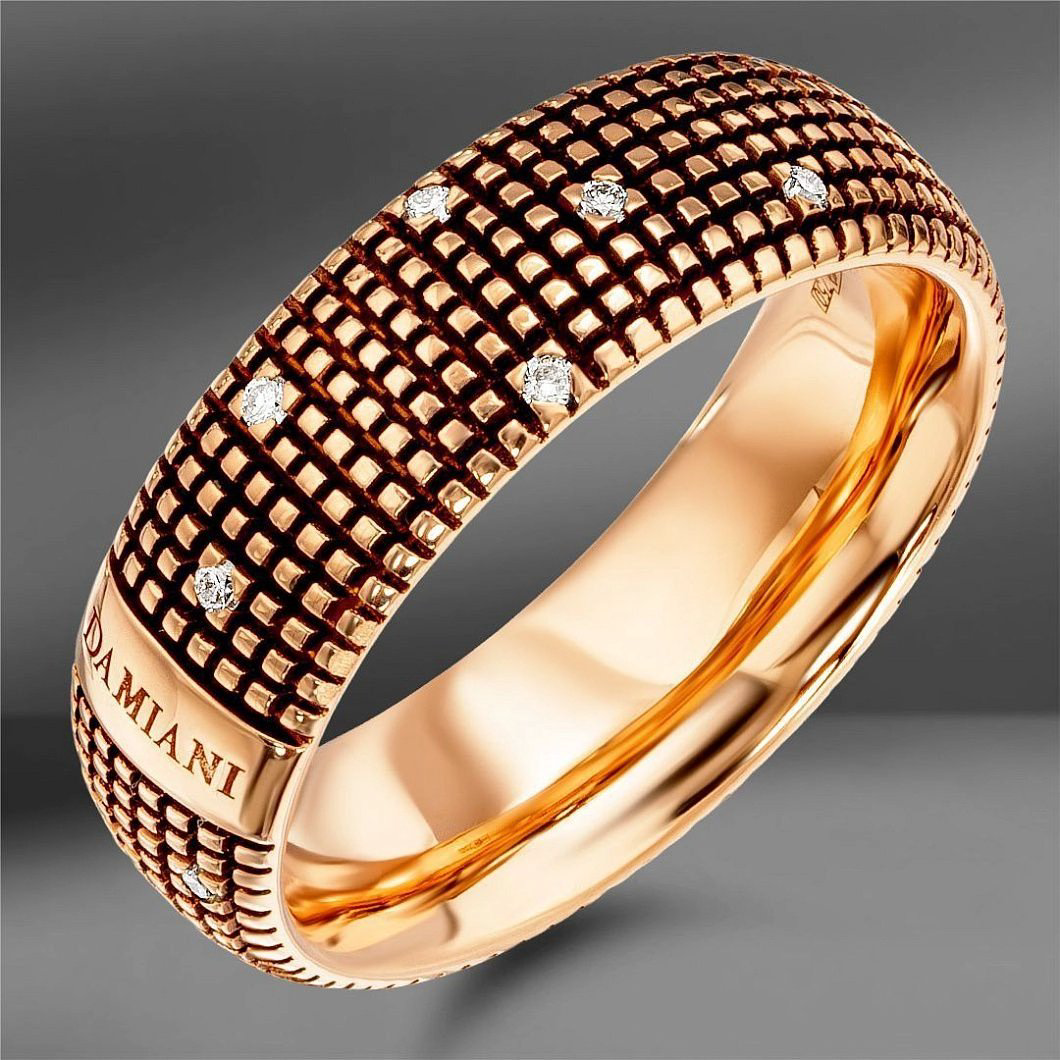 Кольцо Damiani 20048353 размер 20 вес 9.1 г золото, бриллиант купить,1670000