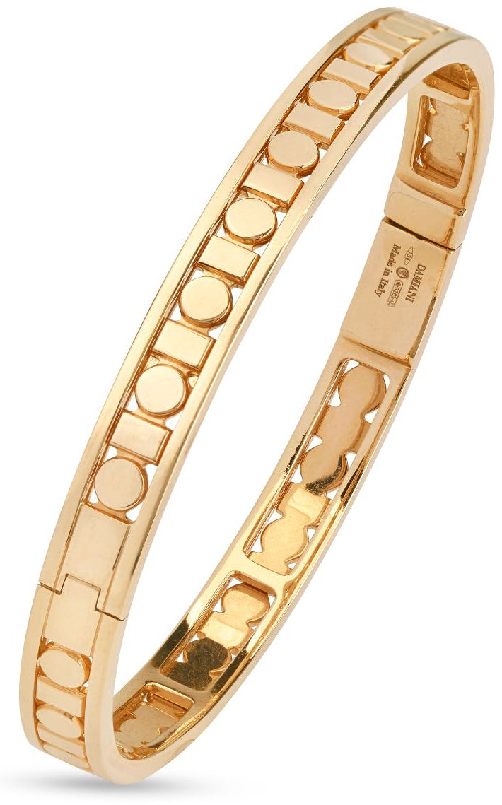 Браслет Damiani 20095037 длина 18 см, вес 22.5 г золото, плетение обод купить,4500000