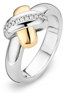 Кольцо Tirisi TM1079D(2T)/53 размер 17 вес 0.49 г золото, серебро, бриллиант купить,305000