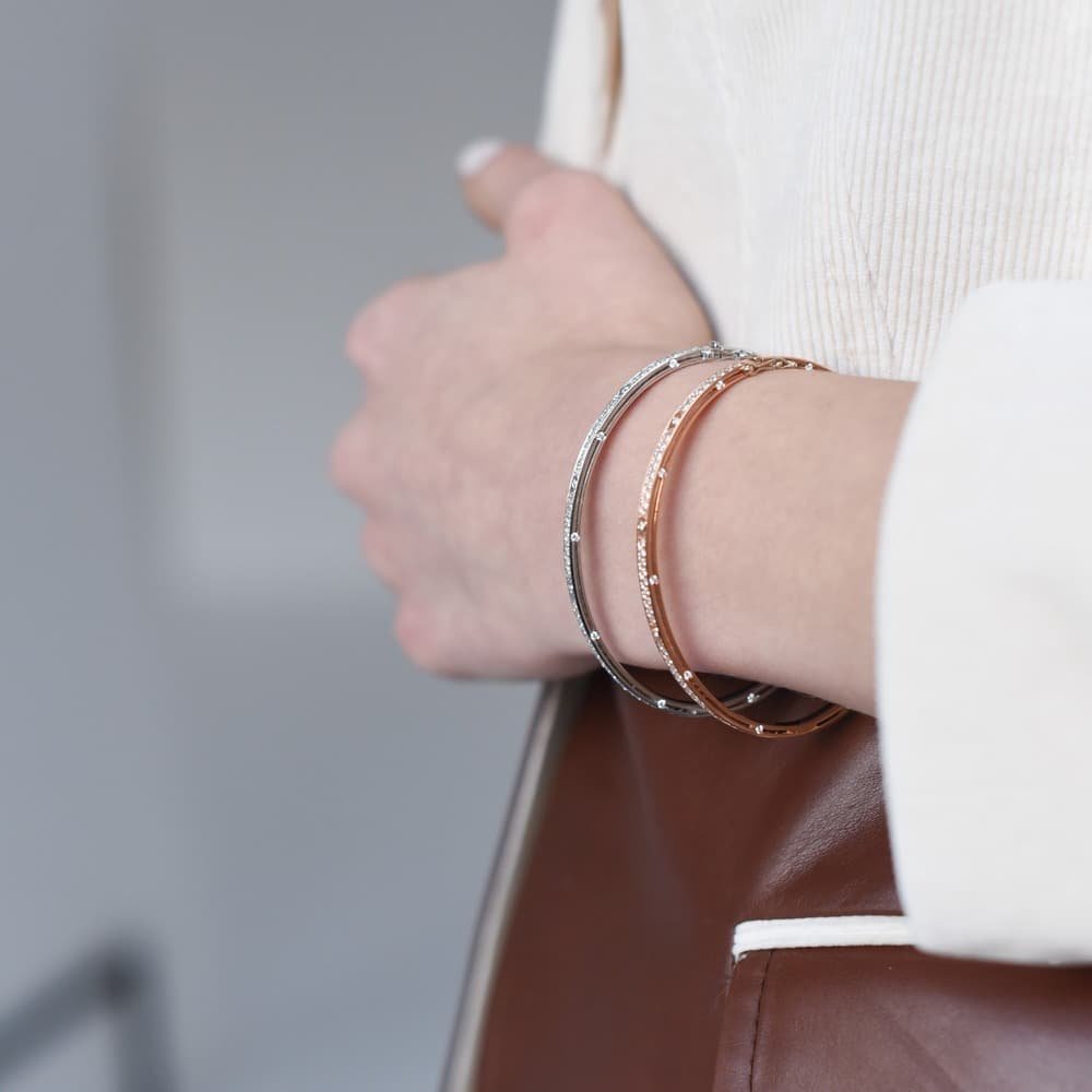 Браслет Damiani 20087286 длина 18 см, вес 14.3 г золото, плетение обод купить,5205000