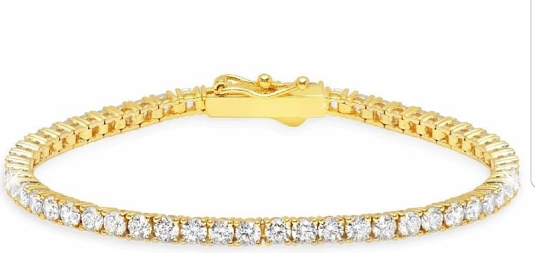 Браслет Damiani 81085535 длина 16 см, вес 9.17 г золото, плетение теннис купить,5300000