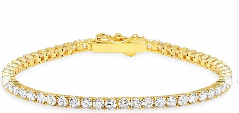 Браслет Damiani 81085535 длина 16 см, вес 9.17 г золото, плетение теннис купить,5300000