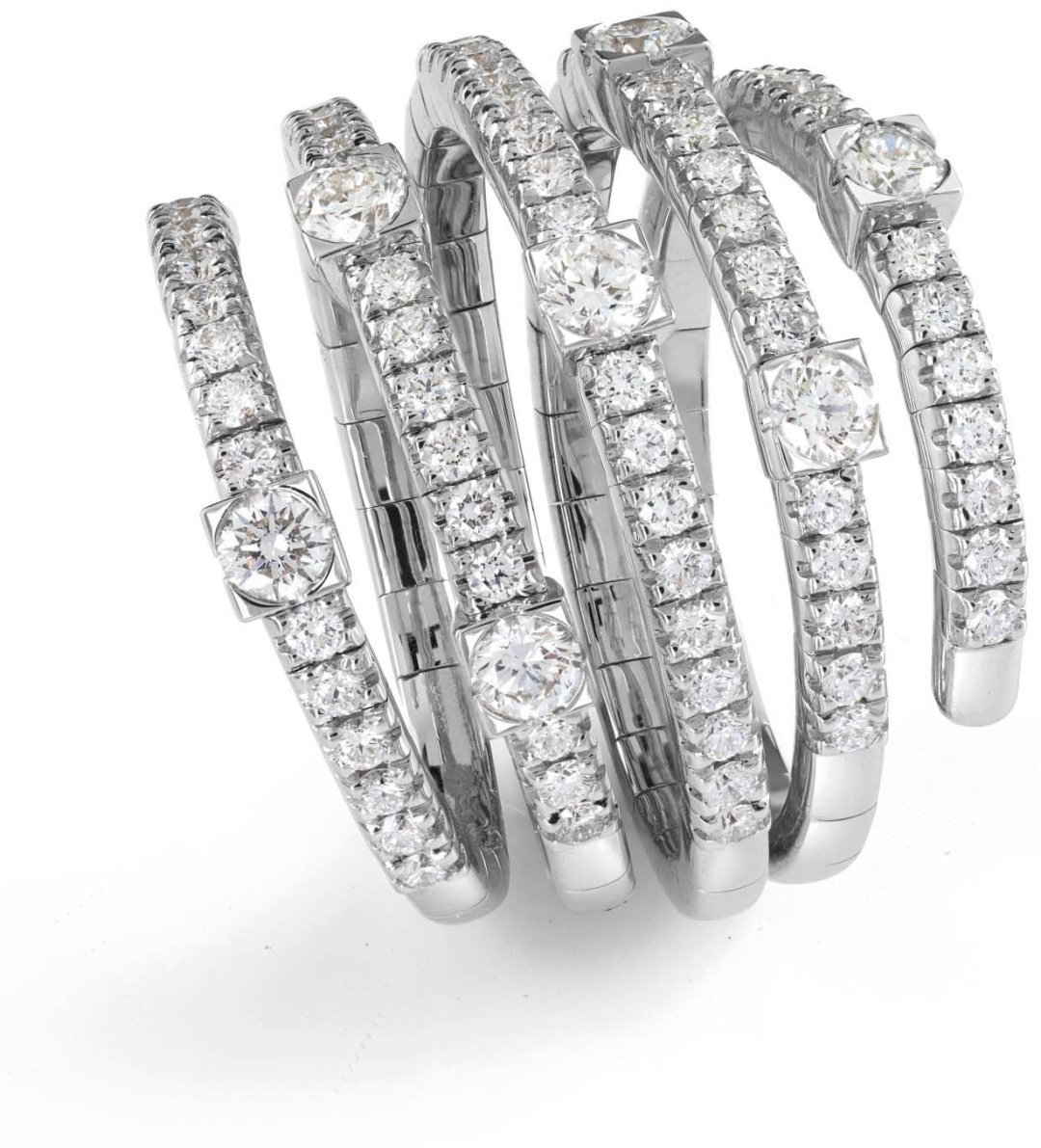 Кольцо Damiani 20085820 размер 16.8 вес 11.5 г золото, бриллиант купить,NaN