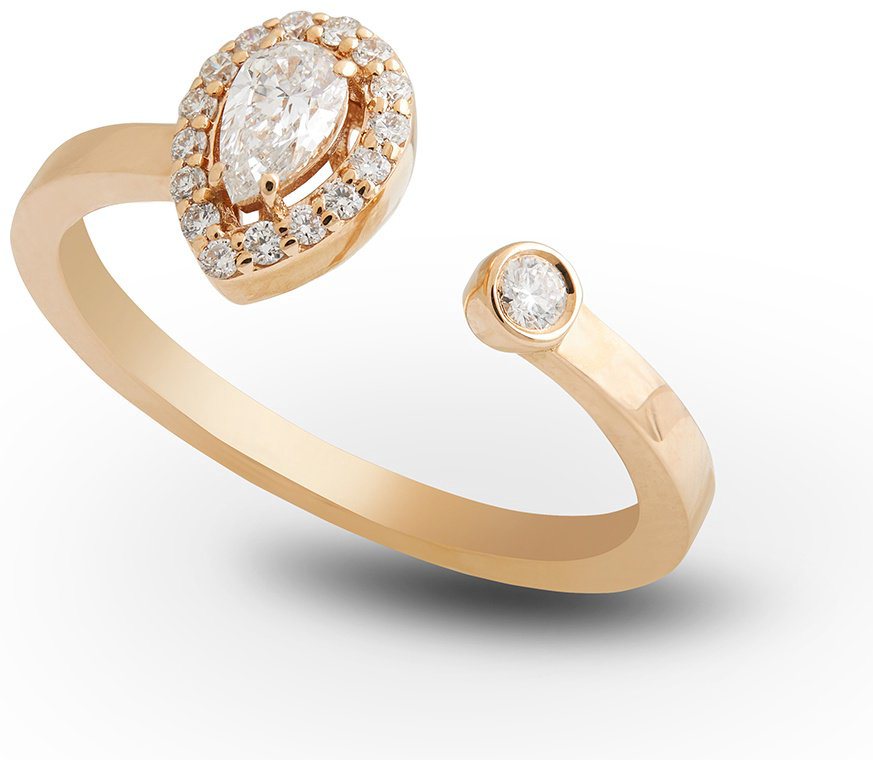 Кольцо RF Jewels ANERI1217BWXX.R размер регулируемый вес 3.04 г золото, бриллиант купить,927500