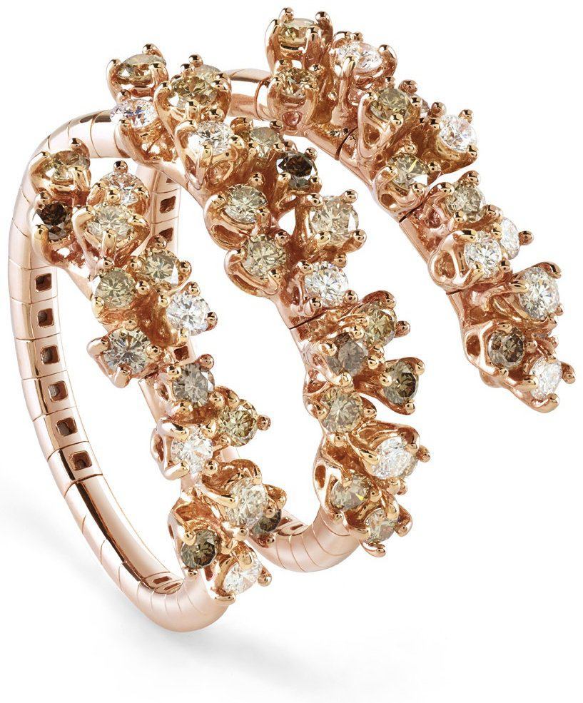 Кольцо Damiani 20078482 размер регулируемый вес 7.7 г золото, бриллиант купить,3342000