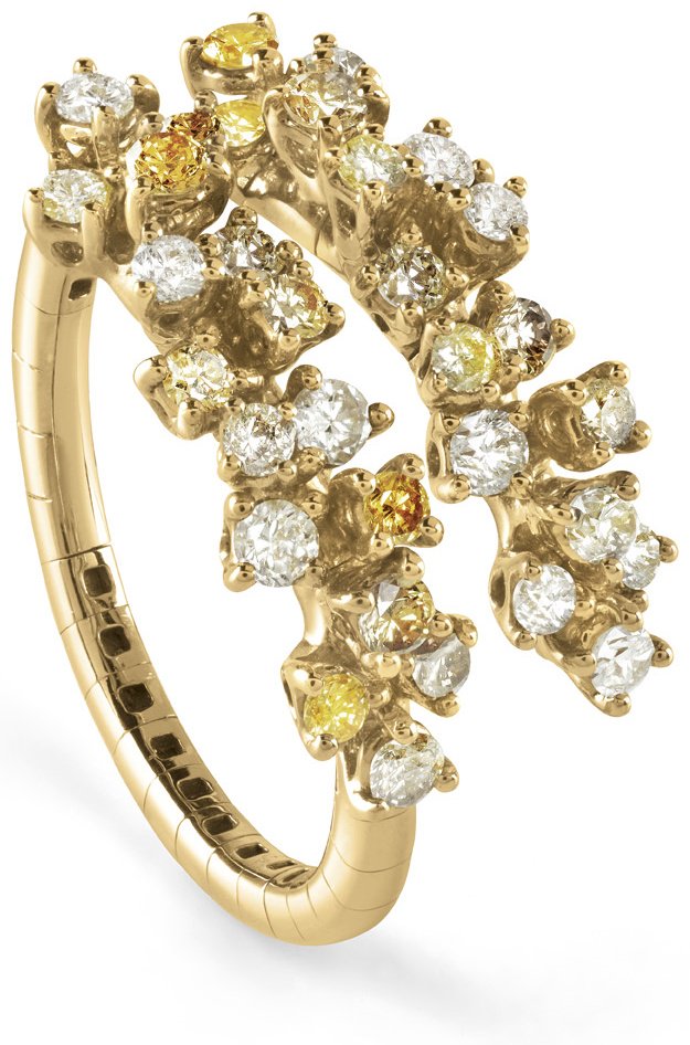 Кольцо Damiani 20081589 размер регулируемый вес 4.65 г золото, бриллиант купить,NaN