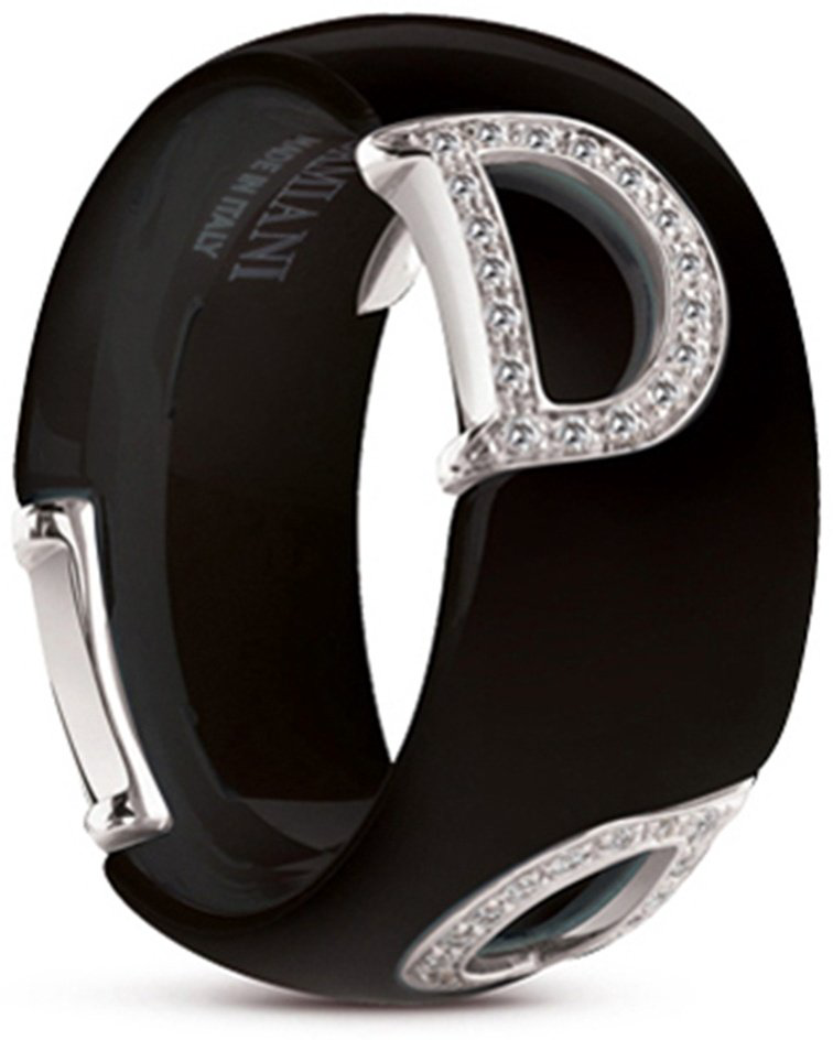Кольцо Damiani 20082216 размер 18 вес 2.5 г золото, керамика, бриллиант купить,NaN