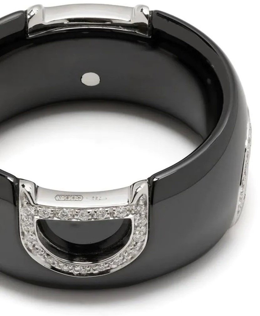Кольцо Damiani 20082216 размер 18 вес 2.5 г золото, керамика, бриллиант купить,NaN