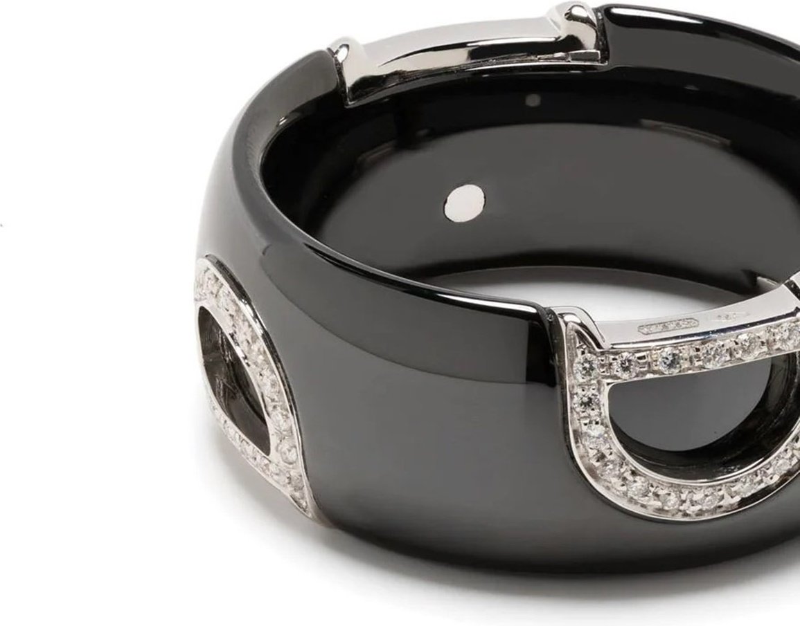 Кольцо Damiani 20082216 размер 18 вес 2.5 г золото, керамика, бриллиант купить,NaN