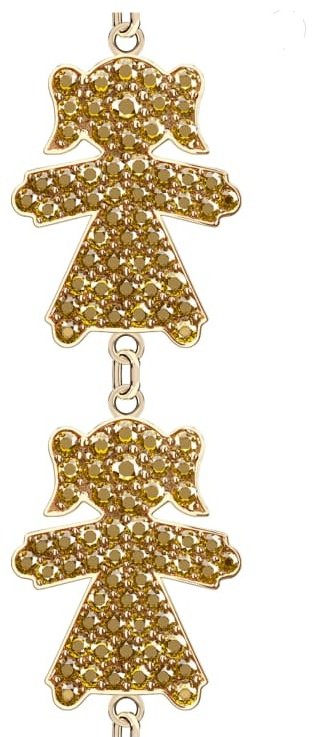 Браслет Geoma Jewelry 1977 G длина 17 см, вес 4.15 г золото, плетение якорное купить,NaN